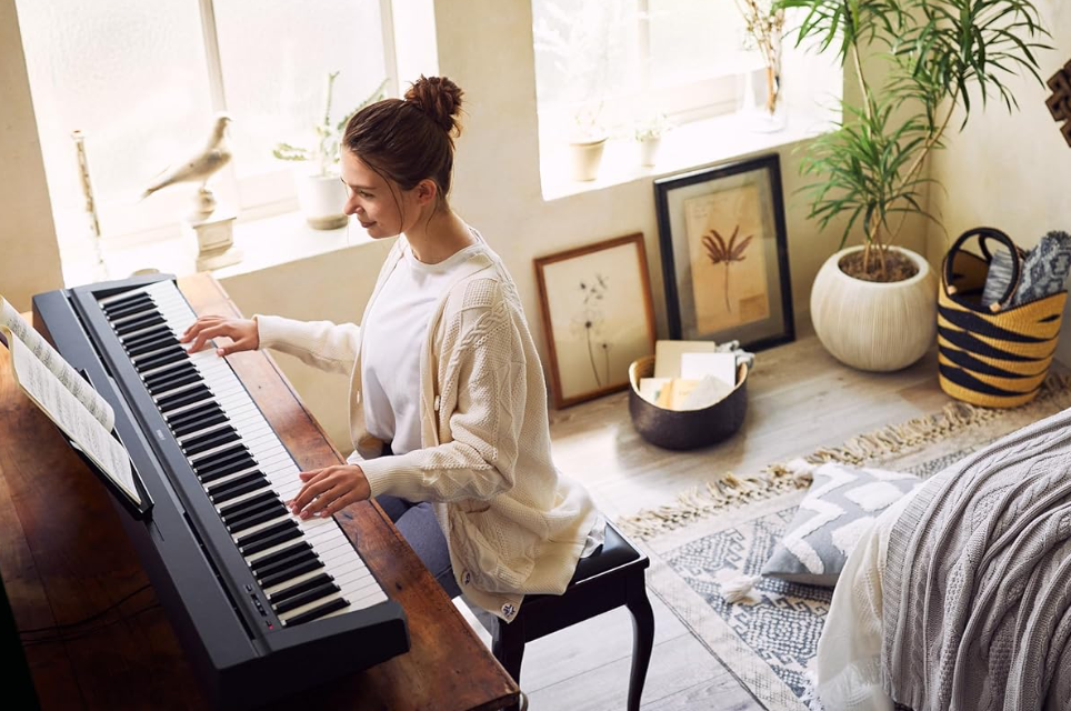 Yamaha P-45B Pianino Cyfrowe, Czarne - 3
