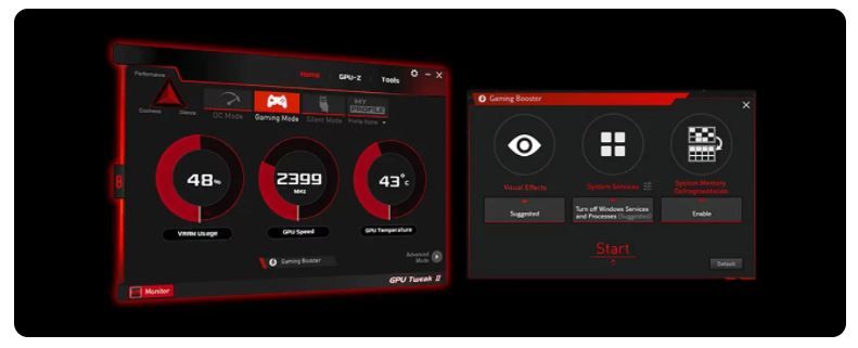 Aplikacja GPU Tweak II