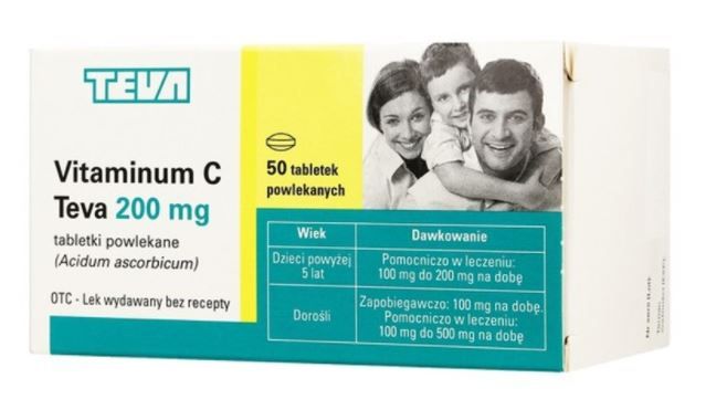 Vitaminum C Teva 200 mg