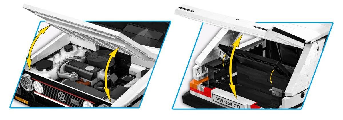 COBI Volkswagen Golf GTI ruchome elementy