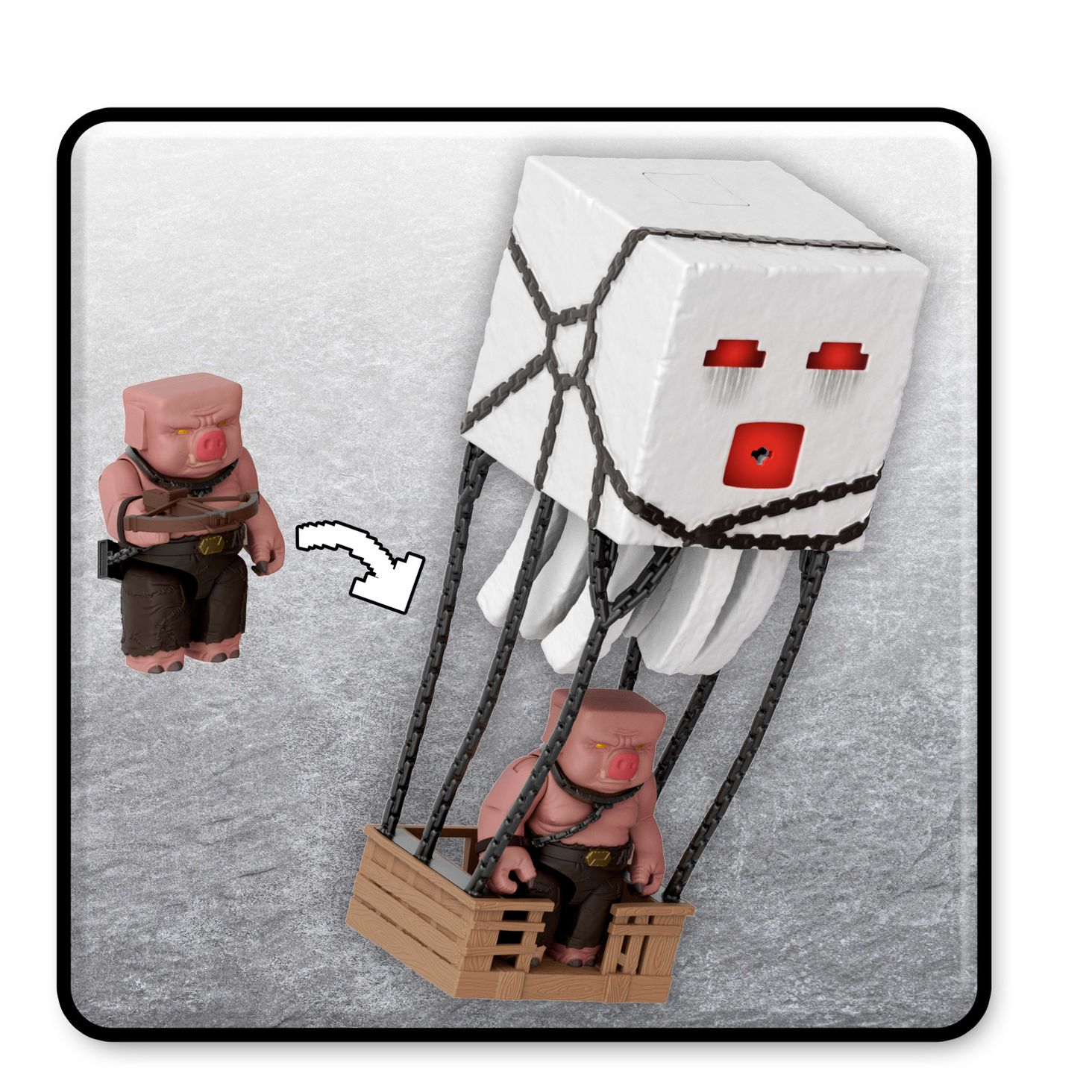 Mattel Minecraft Movie Atakujący Ghast 3