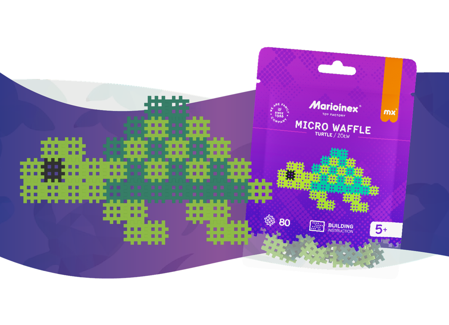 Marioinex Micro Waffle Żółw_2