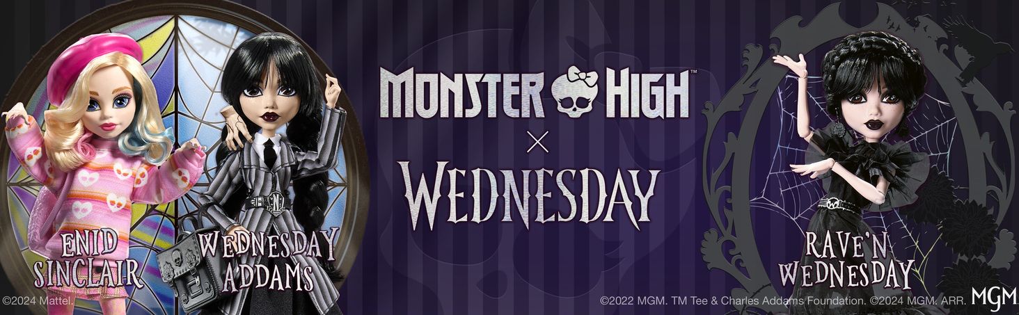 Monster High Lalka X Wednesday