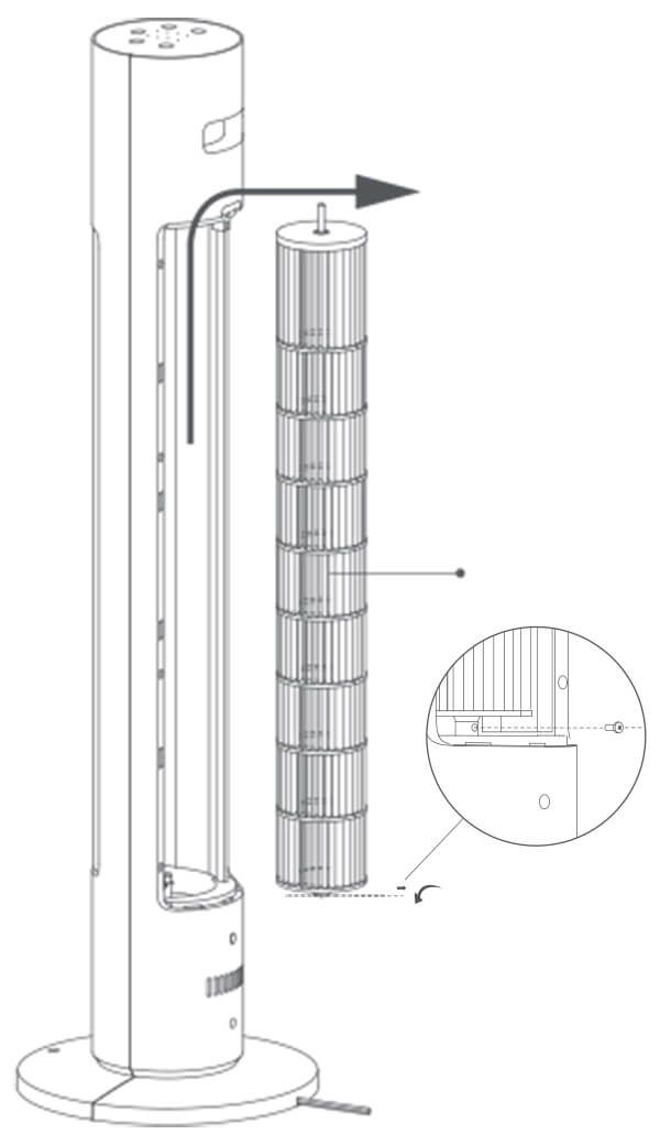 Xiaomi Smart Tower Fan Krok 2