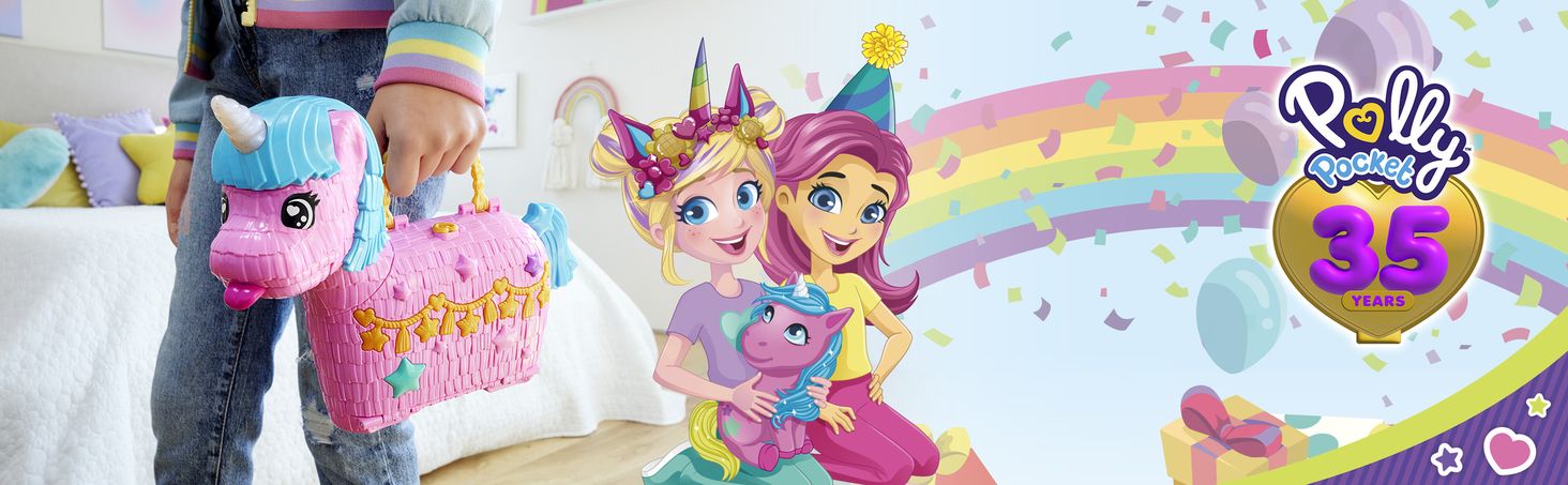 Mattel Polly Pocket Kotolot Koci Samolot HWP19