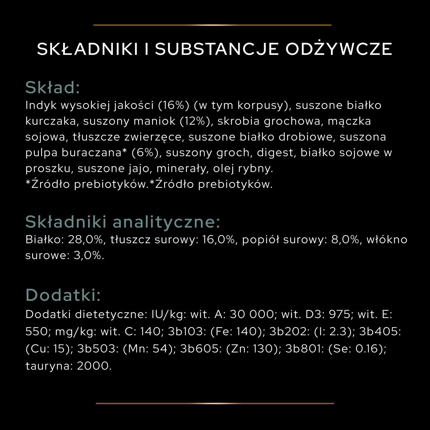 Optidigest Grain Free Medium & Large Indyk skład