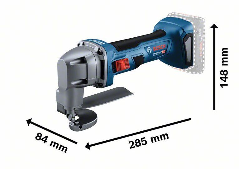 Bosch GSC 18V-16 E Professional wymiary