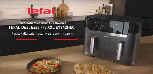 Air fryer TEFAL Dual Easy Fry XXL EY942HE0