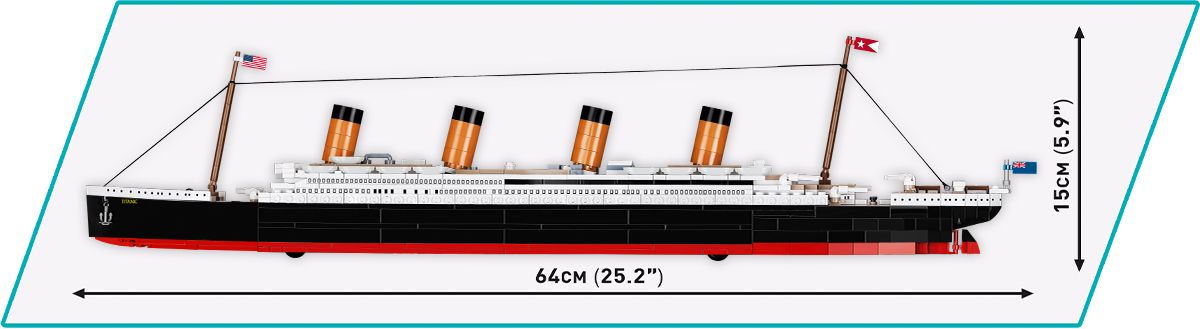 COBI R.M.S.Titanic 1929 wymiary