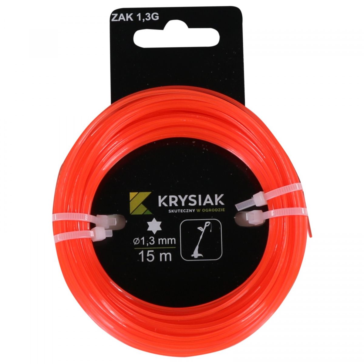 Krysiak żyłka tnąca 1,3mm gwiazdka 15m (50020624)