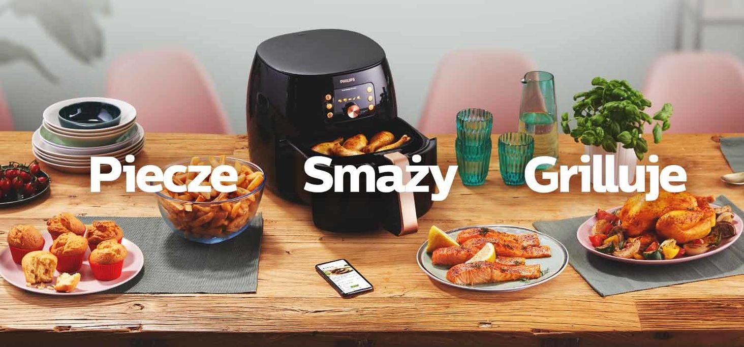 PHILIPS Ovi Smart XXL HD9867/90 piecze smaży