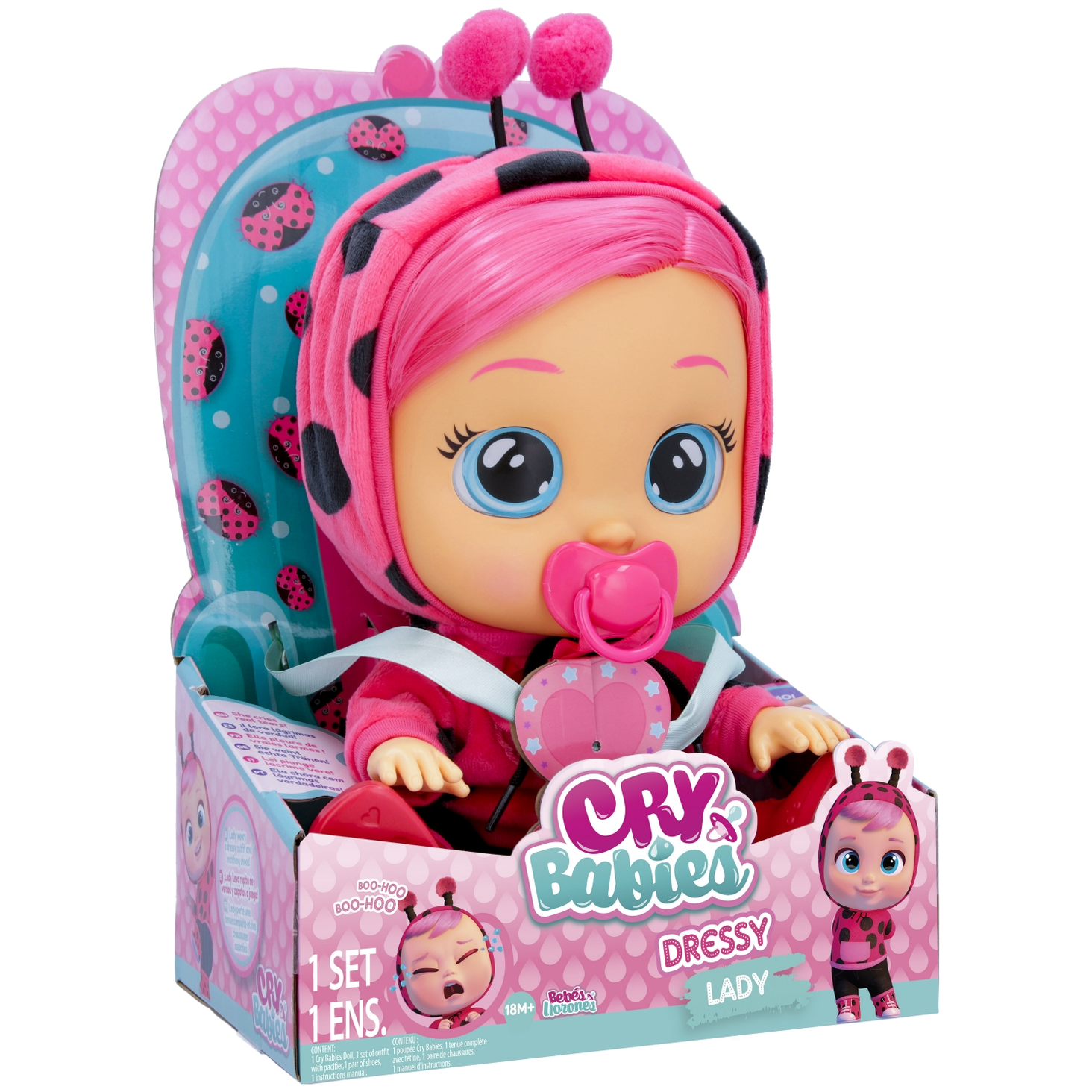 Cry Babies Lalka Bobas Dressy Lady