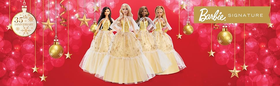 Barbie Signature Lalka świąteczna bottom