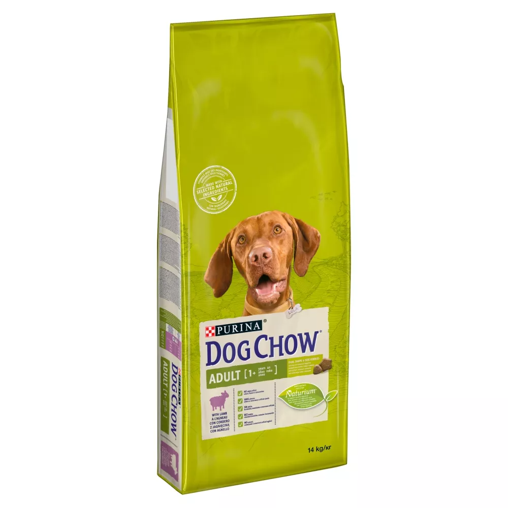 DOG CHOW ADULT z jagnięciną 14 kg- opakowanie