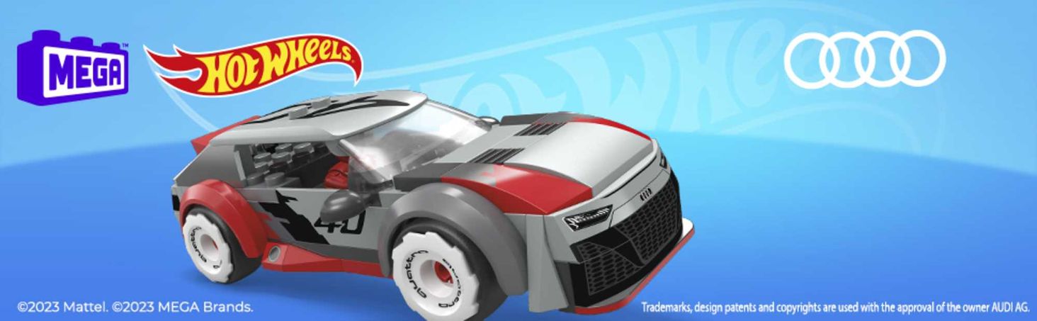 MEGA™ Hot Wheels® Audi RS6 GTO Wyścigówka + figurka