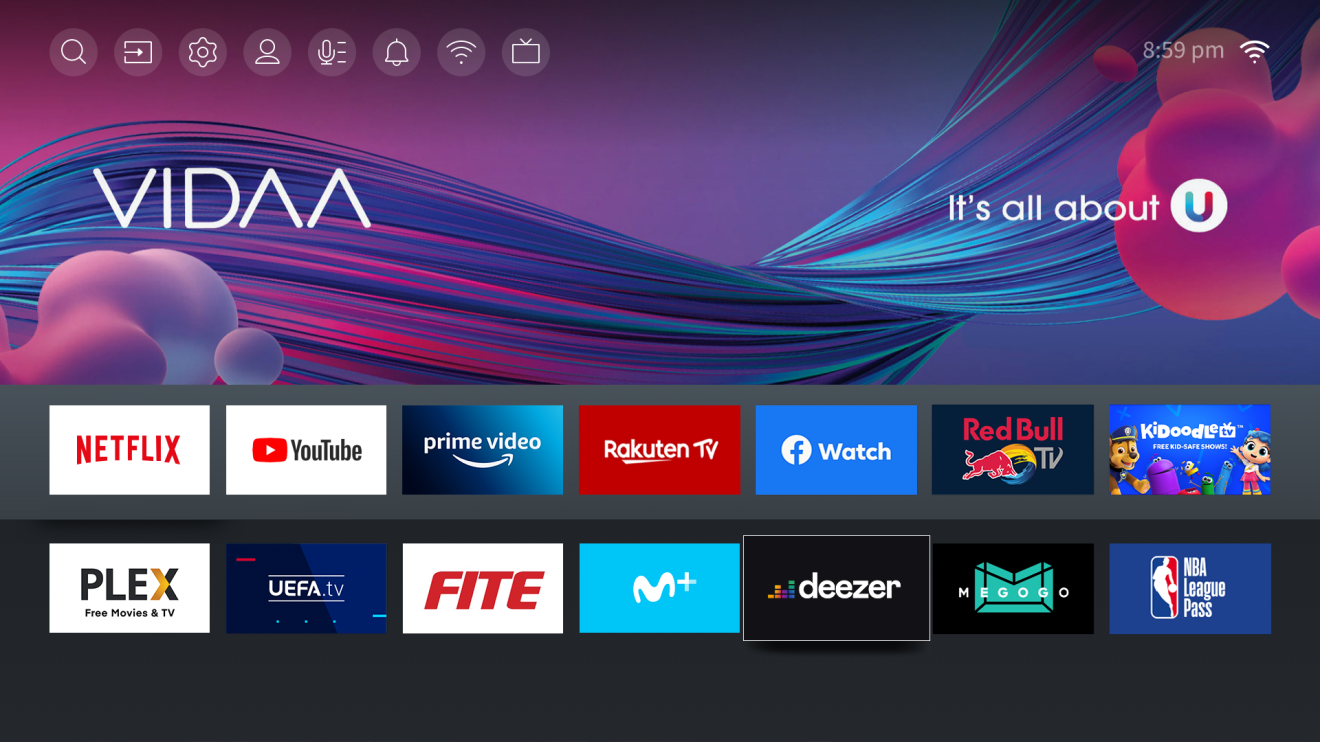 Hisense System operacyjny VIDAA U5.0