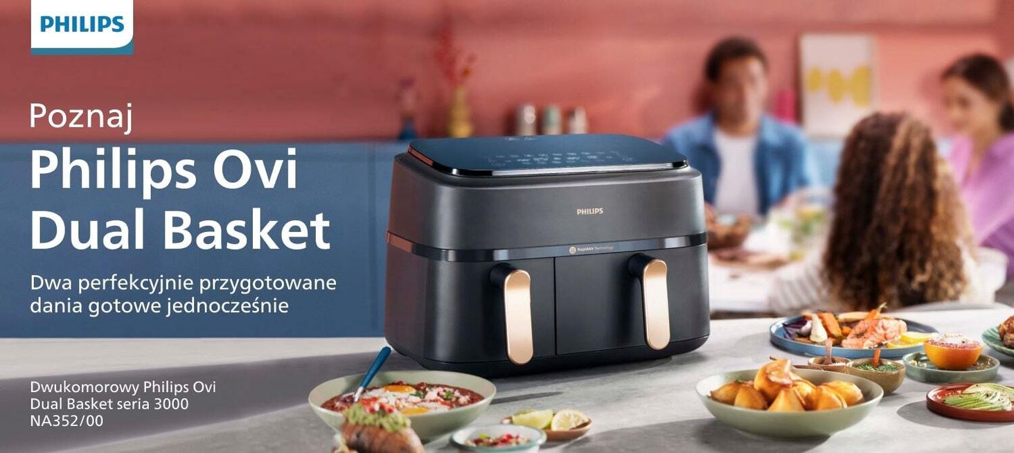 PHILIPS Ovi Dual Basket NA352/00 Air Fryer - 1