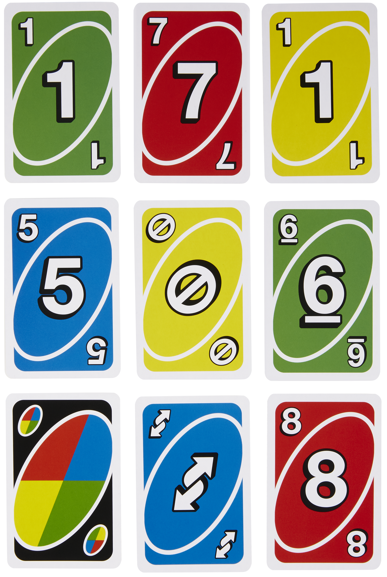Mattel uno rozłożone