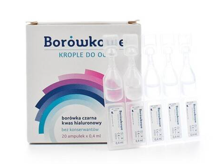 Solinea Borówkowe krople do oczu 20 ampułek 0,4ml