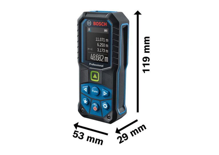Bosch GLM 50-25 G Professional wymiary