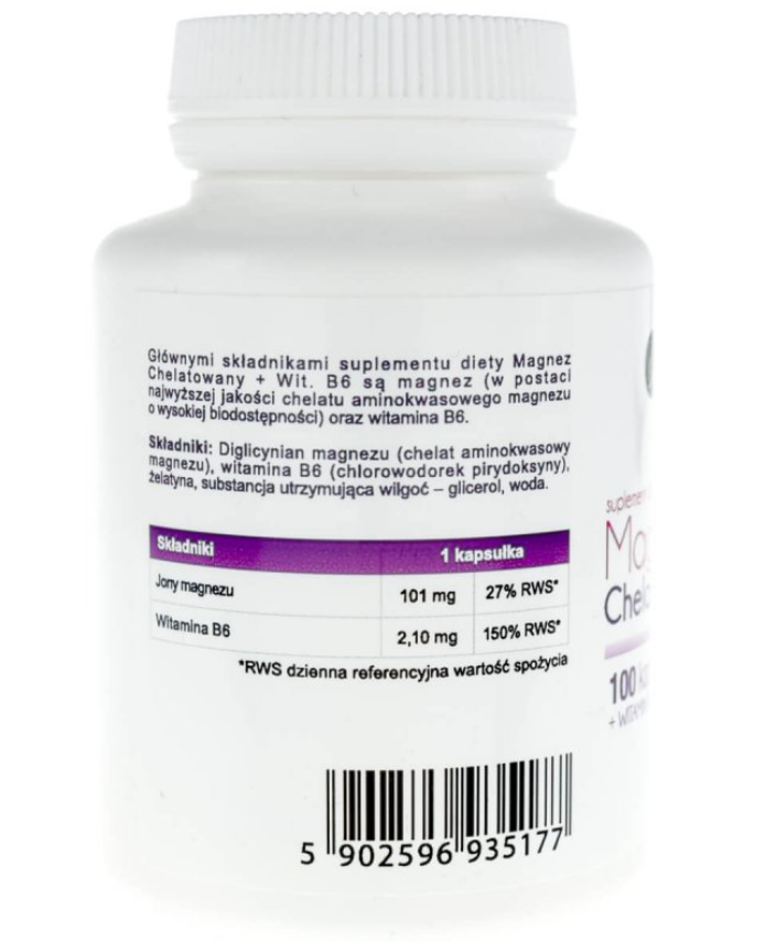 Aliness Magnez Chelatowany 560mg +vit. B6 100 kaps