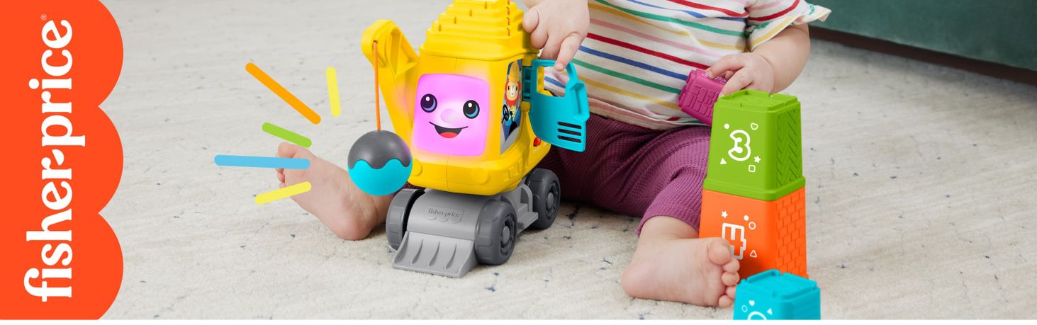 Fisher-Price Wesoły dźwig „Układaj i licz”