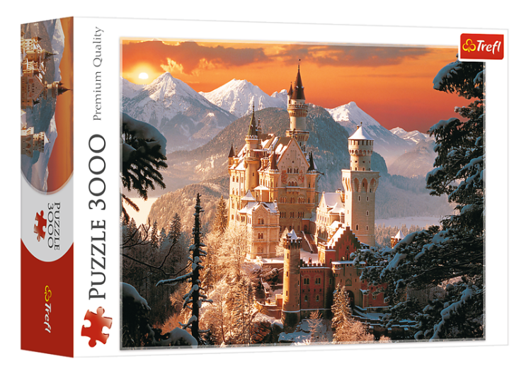 Trefl Puzzle 3000el. Zimowy Zamek Neuschwanstein 33025