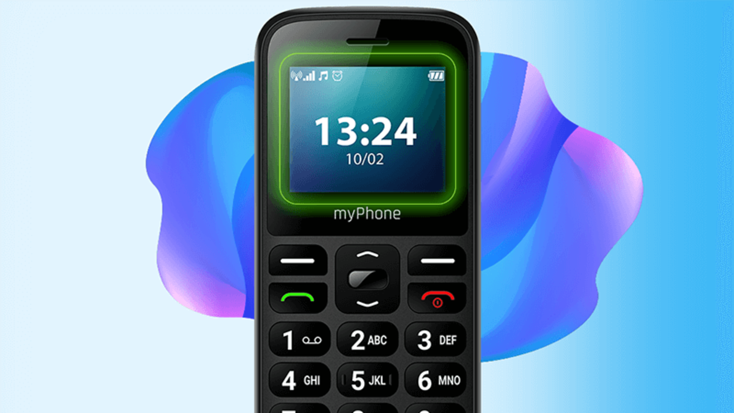 myPhone Halo A LTE 128 GB Czarny Ikona Ekran 1,77”