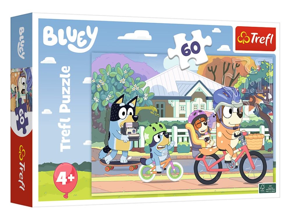 Trefl Puzzle 60el. Wesoły Bluey 17384