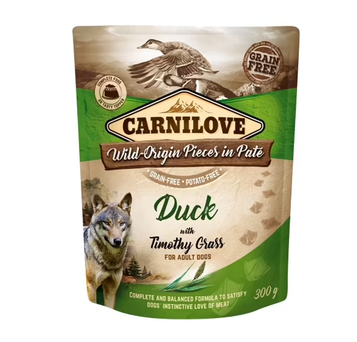 Carnilove Dog Pouch Duck&Timothy Grass produkt