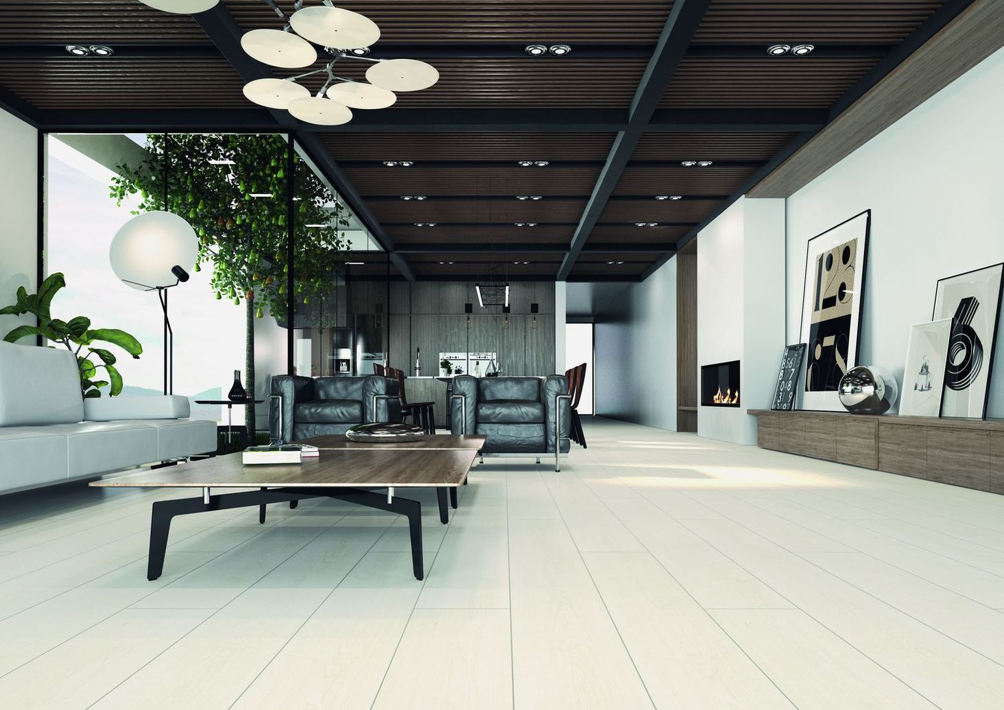 Swiss Krono Aurum Infinity Dąb Moon D3728 - aranżacja