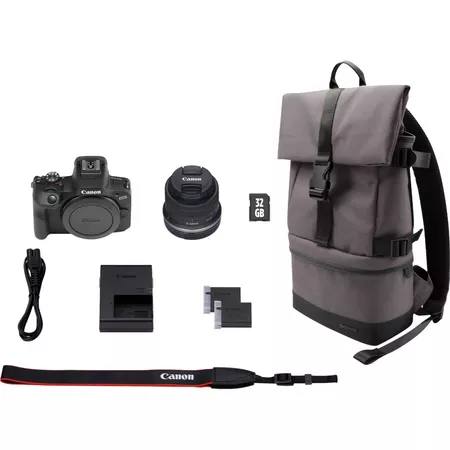 Canon R100 i akcesoria zawartość