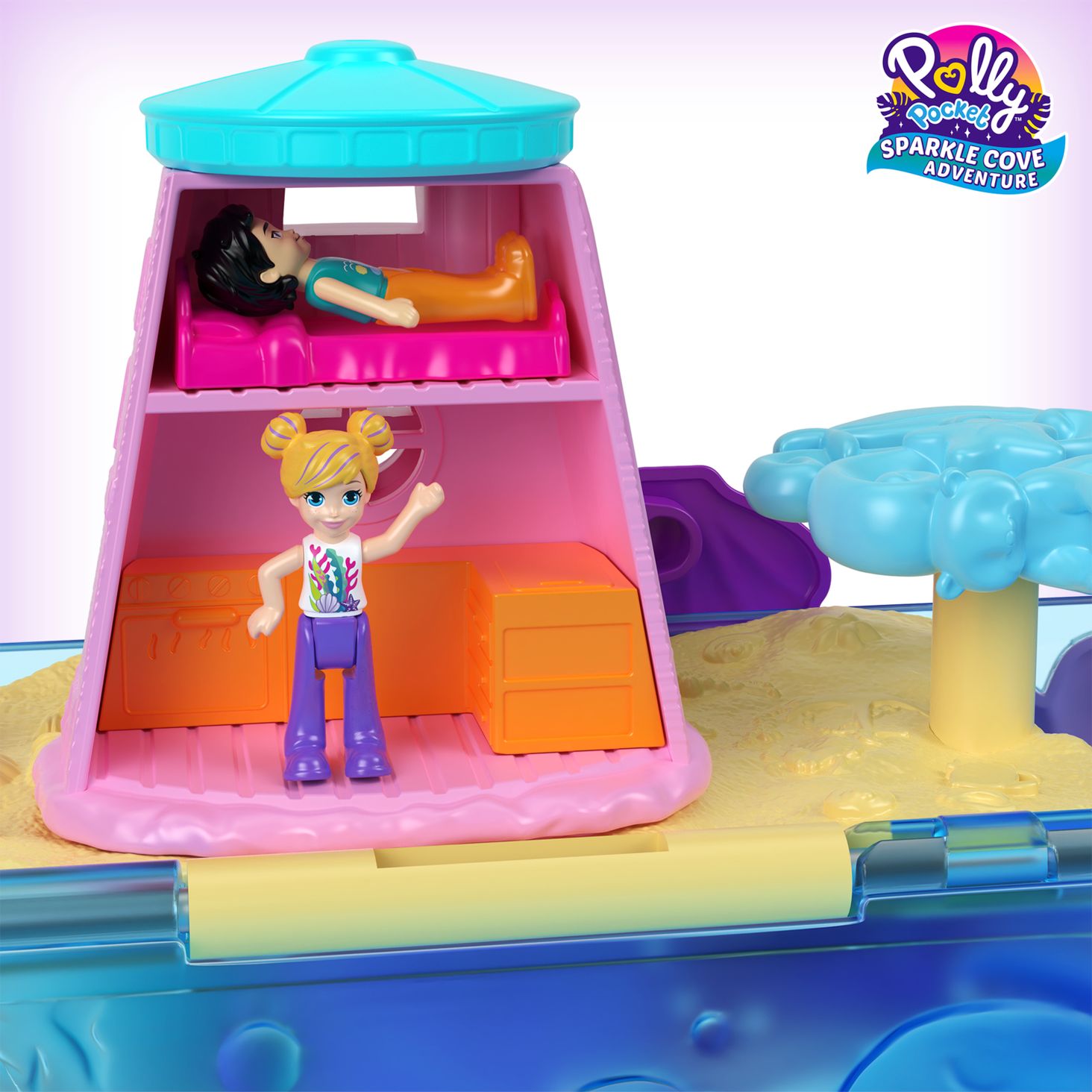 Polly Pocket Wyspa skarbów Kuferek 2