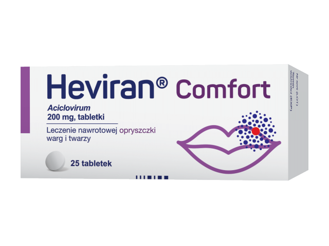 Heviran Comfort 200 mg 25 tabl.