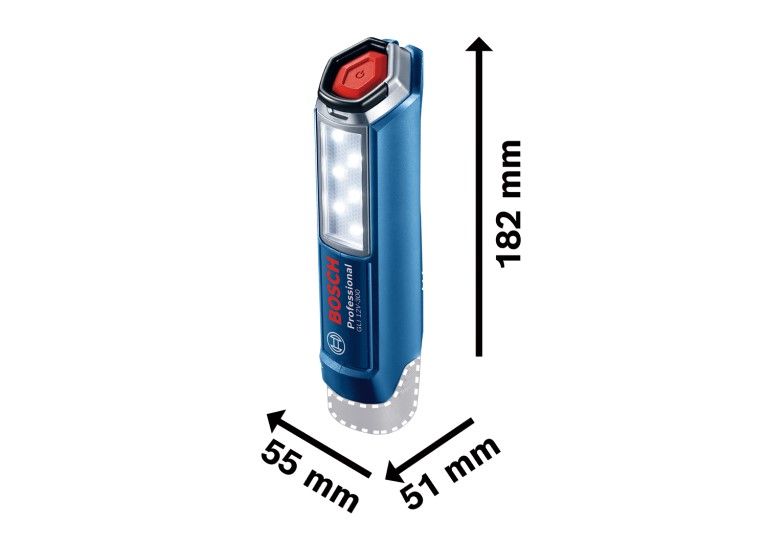 Bosch GLI 12V-300 Professional wymiary