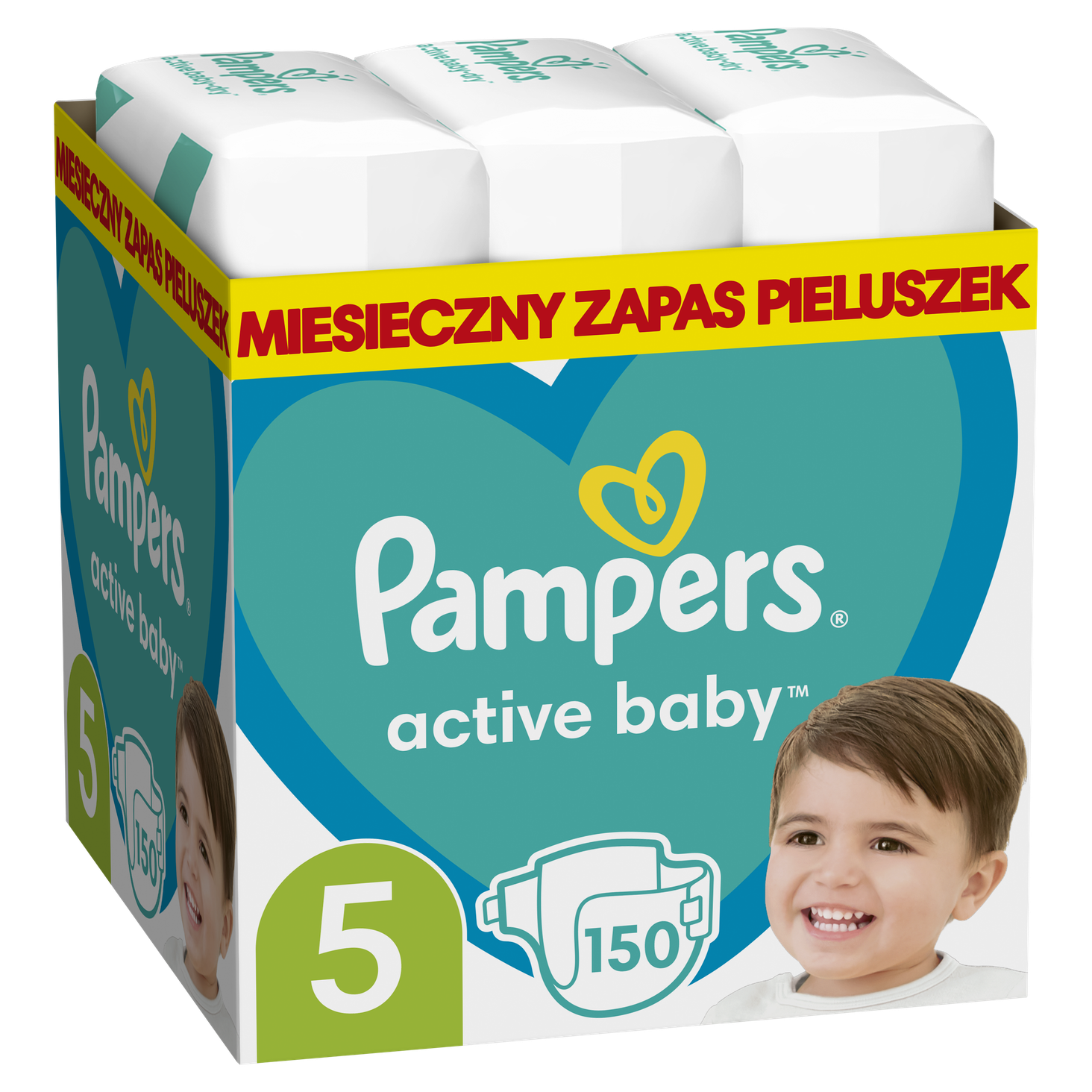 Pampers Active Baby rozmiar 5, 150 szt. 11kg-16kg