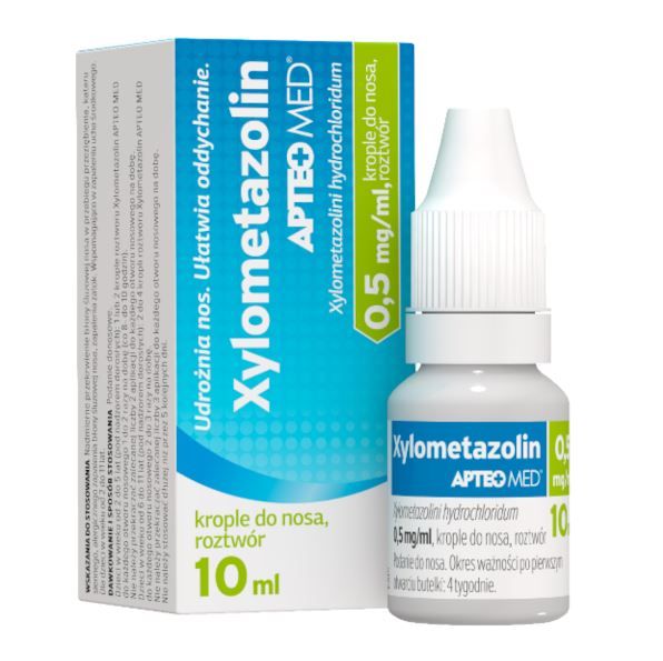 Xylometazolin Apteo Med 0,05% Krople do nosa 10ml