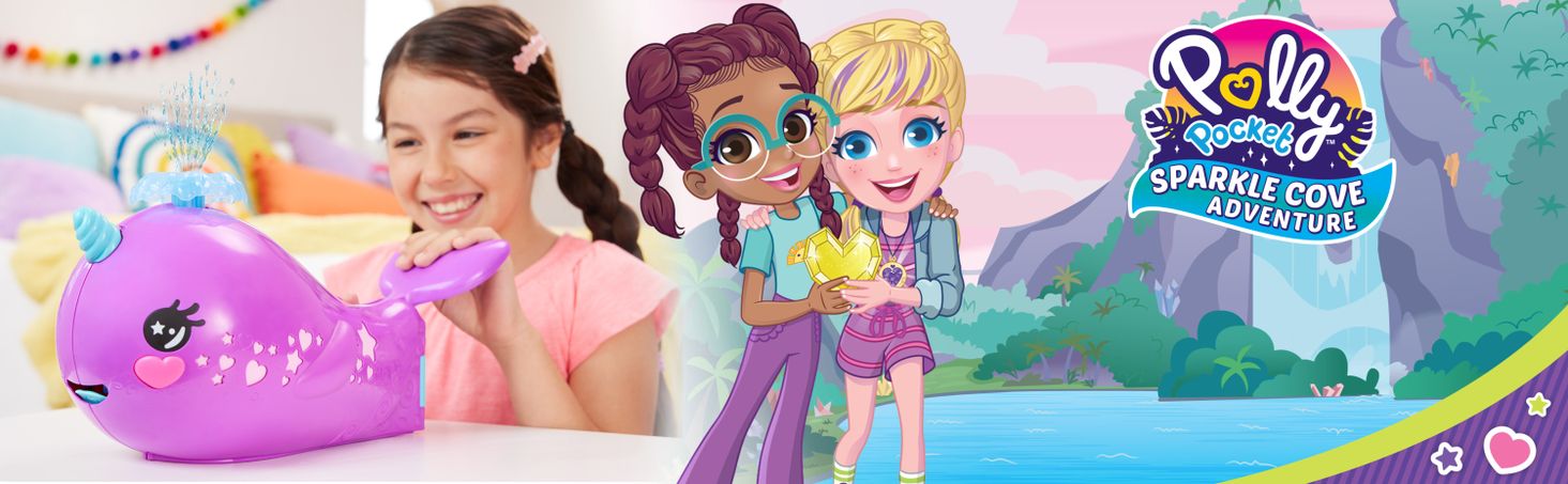 Polly Pocket Narwal Łódź podwodna Zestaw1