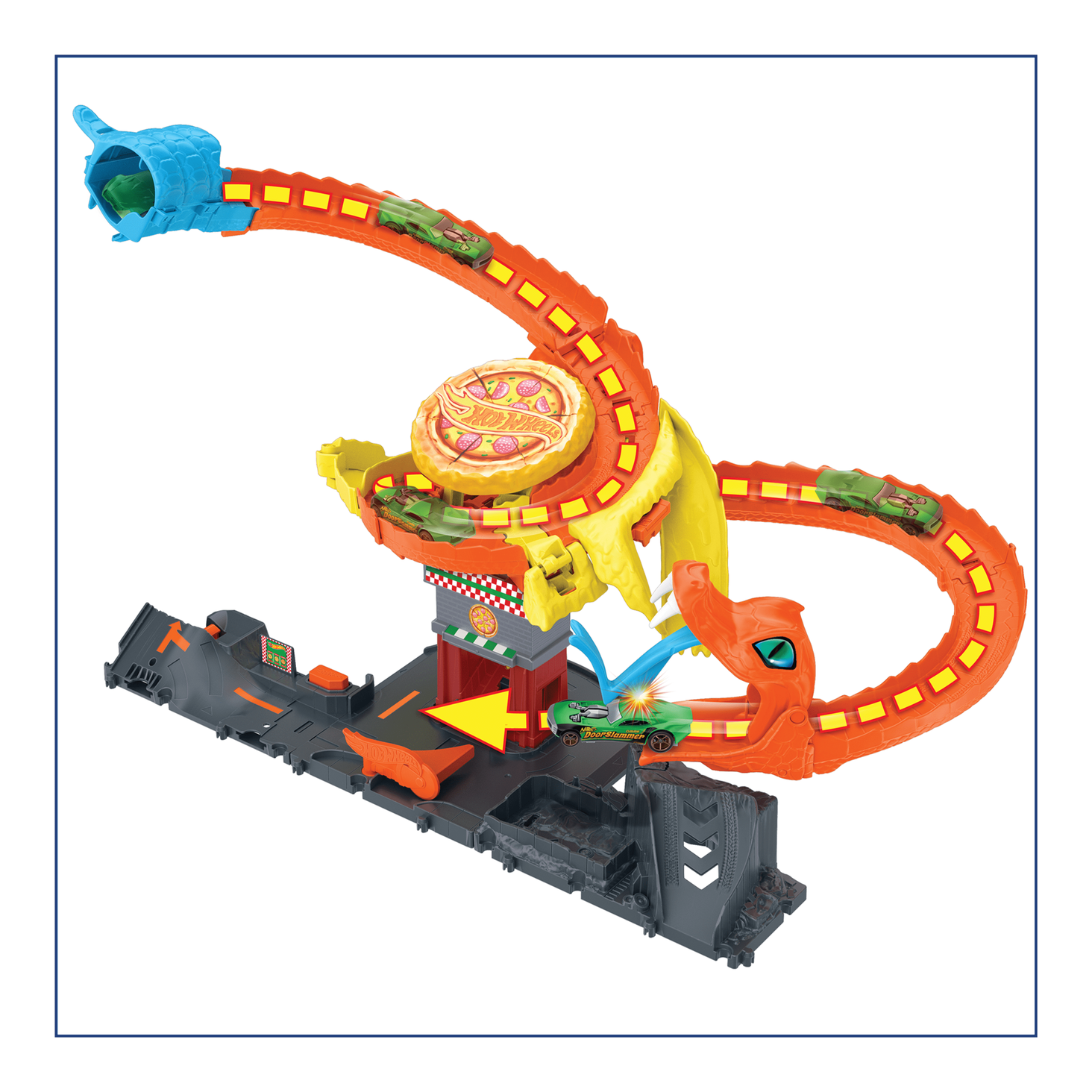 Hot Wheels City Odjazdowa pizza – Atak kobry Zestaw 5