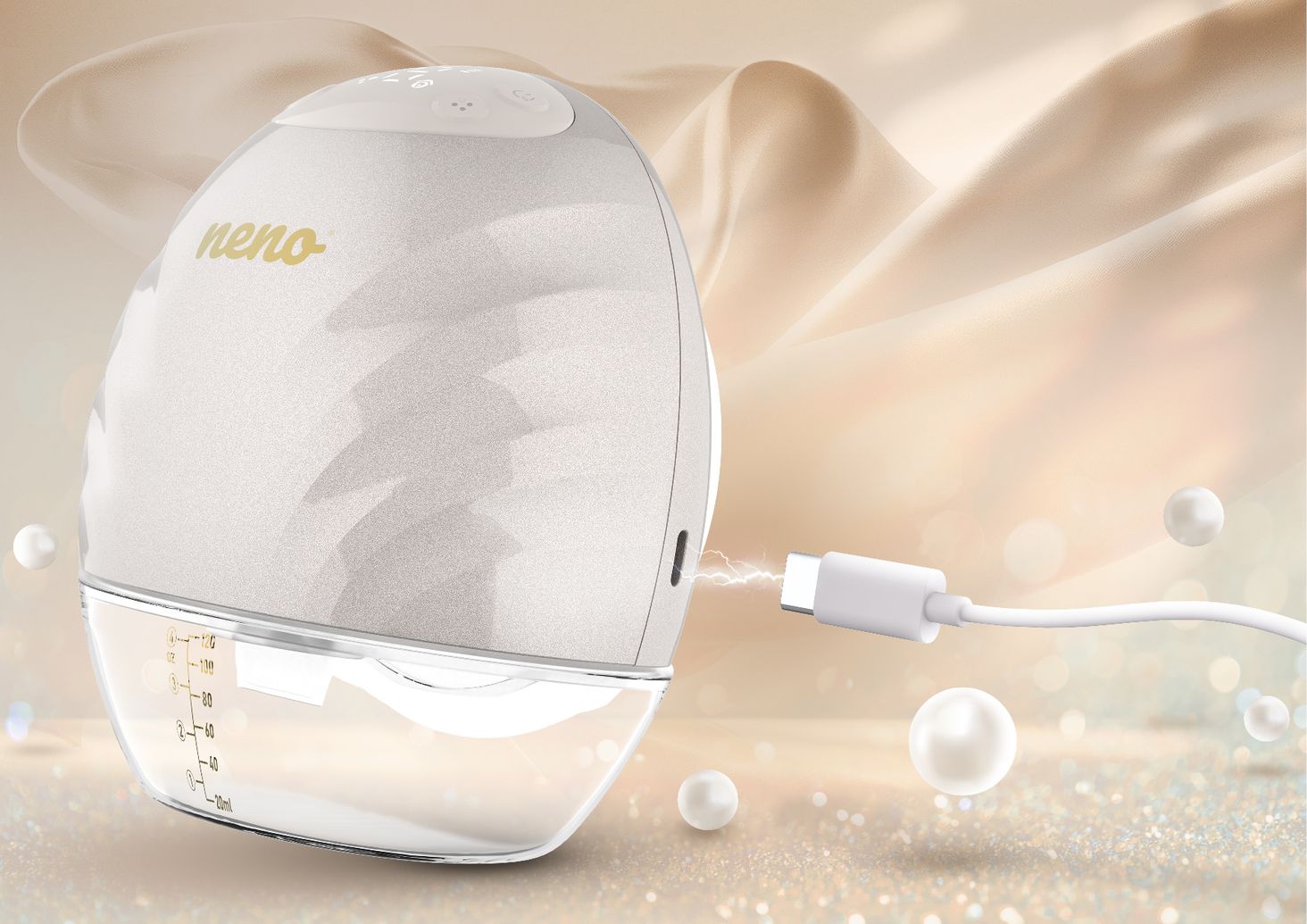 Neno perla - ładowanie przez kabel usb-c