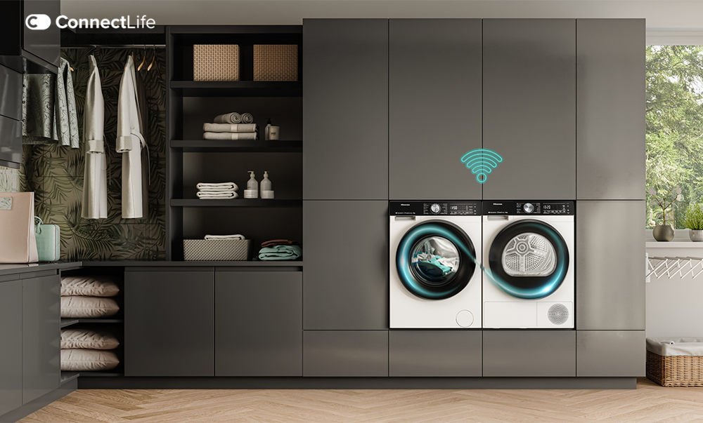 Hisense WF5S1043BW Skrócony czas suszenia - SmartDry