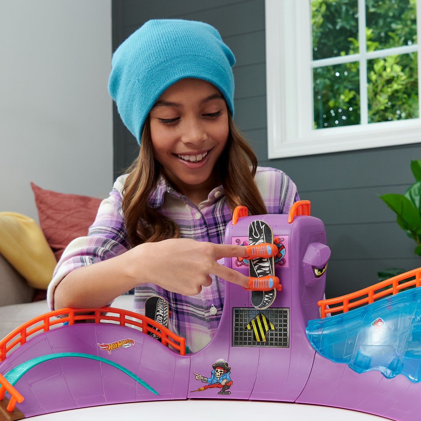 Hot Wheels Skate™ Skate Skatepark Ośmiornicy Duży zestaw3