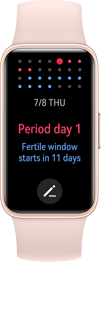 HUAWEI Band 8 - Monitorowanie cyklu menstruacyjnego