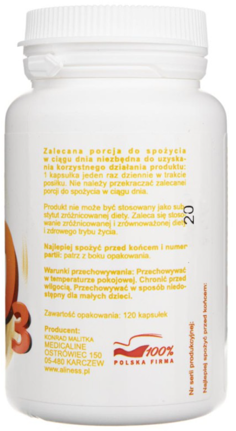 Medicaline Witamina D3 50mcg 120 kaps.