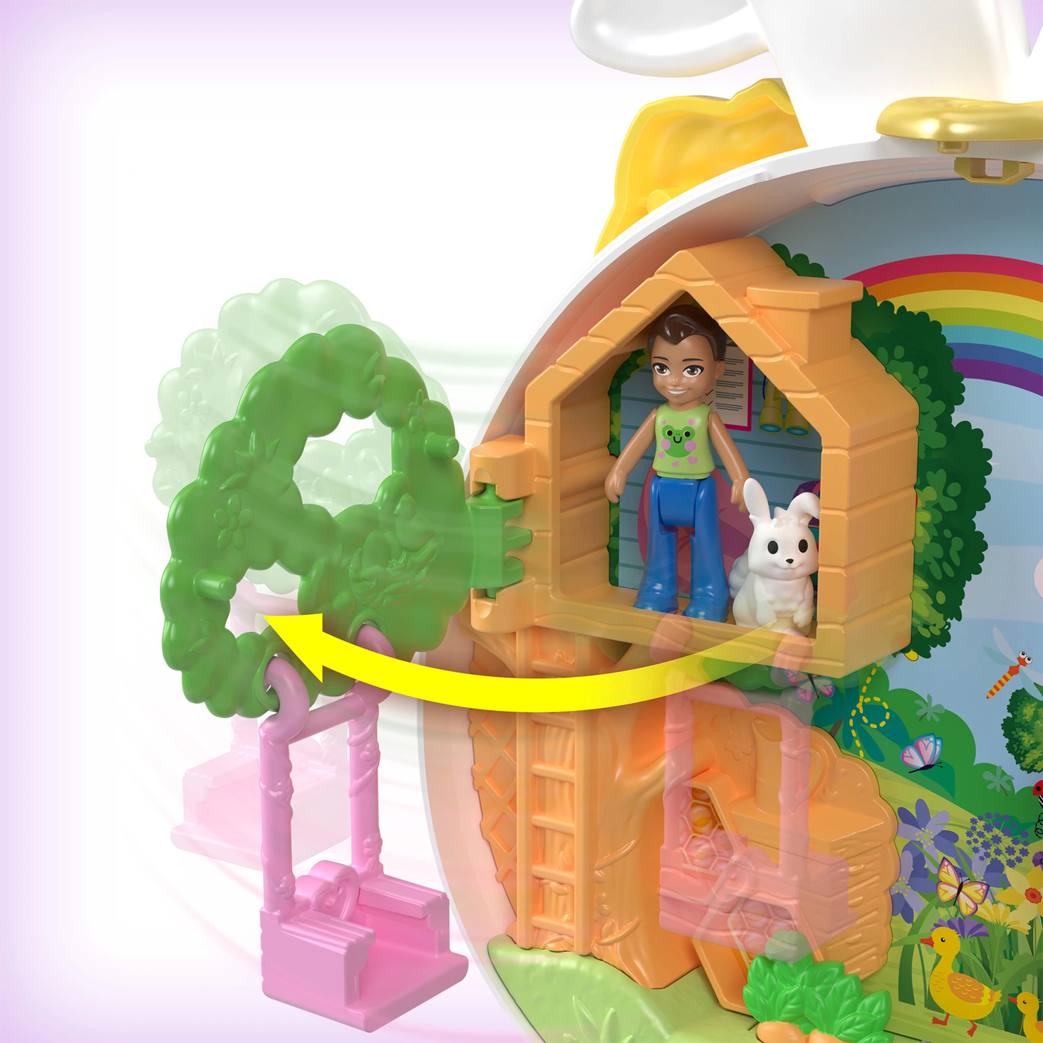 POLLY POCKET™ Ogród króliczka Zestaw kompaktowy3