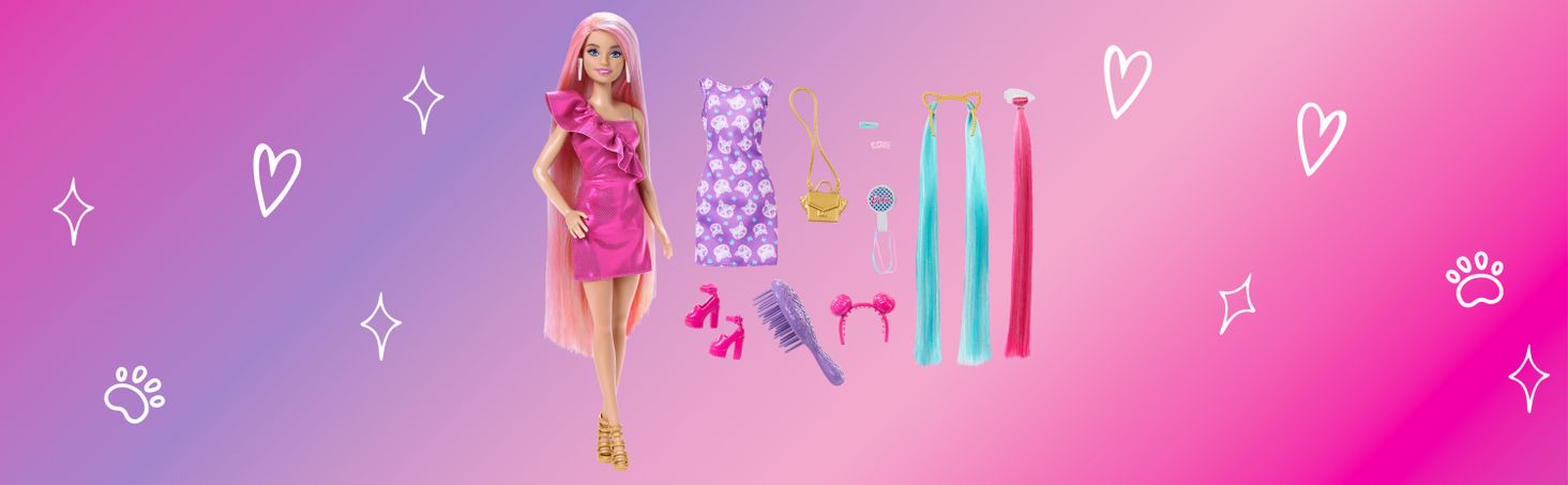 Barbie Totally Hair Ciemna Szatynka2