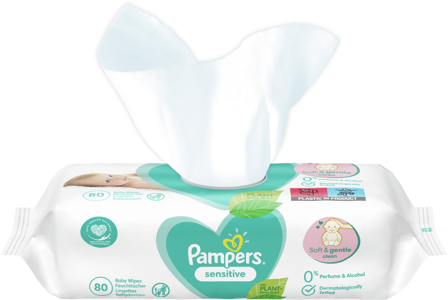 Pampers Sensitive Baby 15X80Szt. zdj produktu 7
