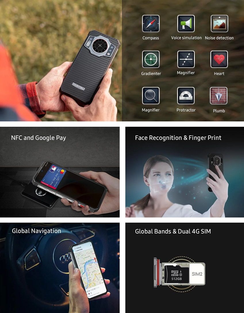 OUKITEL WP21 funkcje