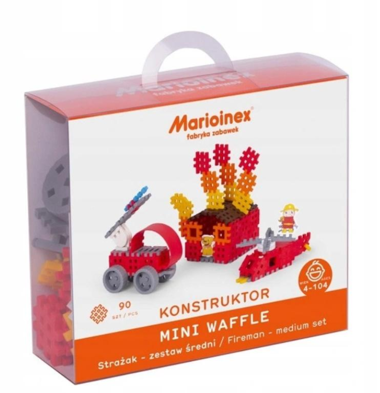 Marioinex Mini Waffle Strażak Zestaw Średni 903797_1