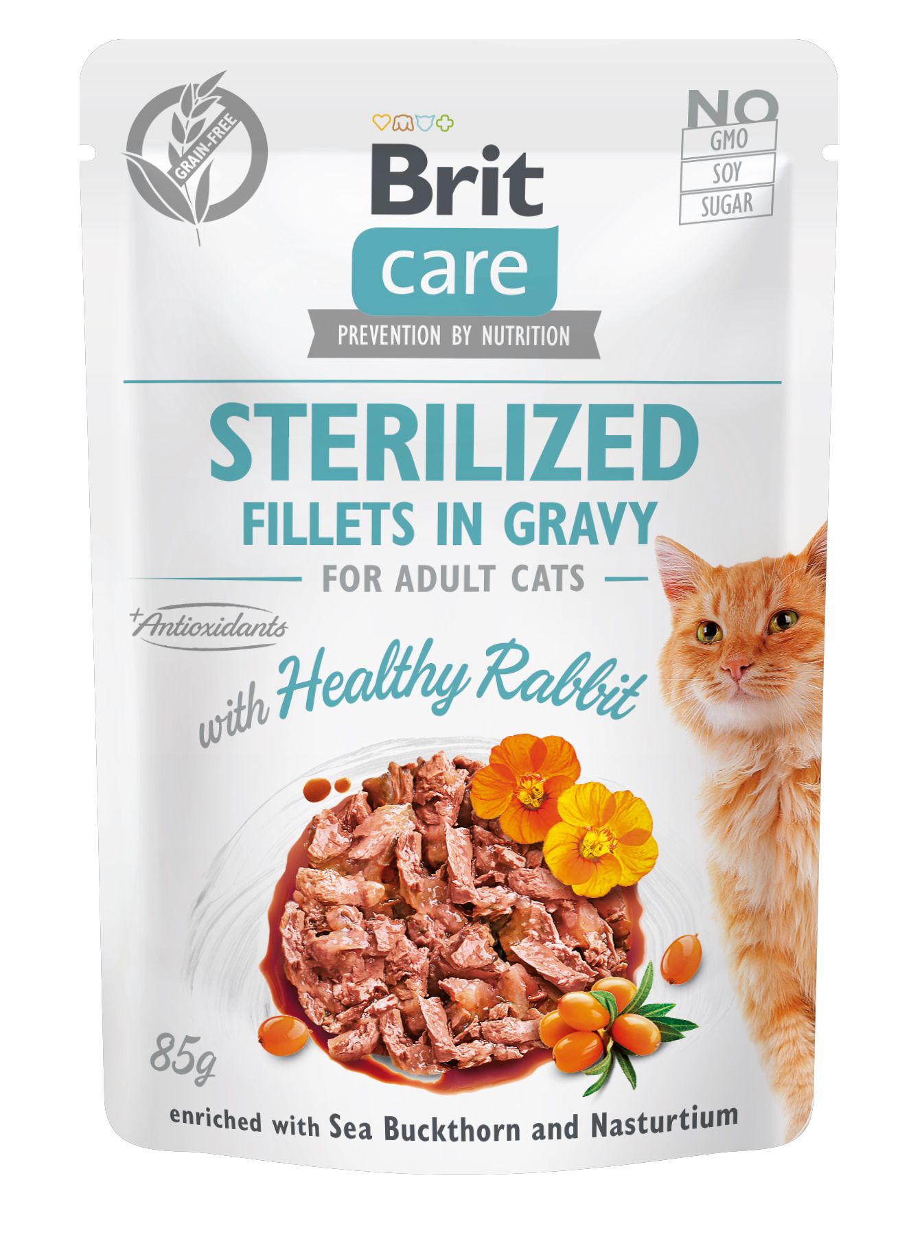 Brit Care Cat Sterilized Fillets In Gravy Rabbit
